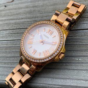 Fossil Women's AM4578 Cecile Small Rose Gold-Tone